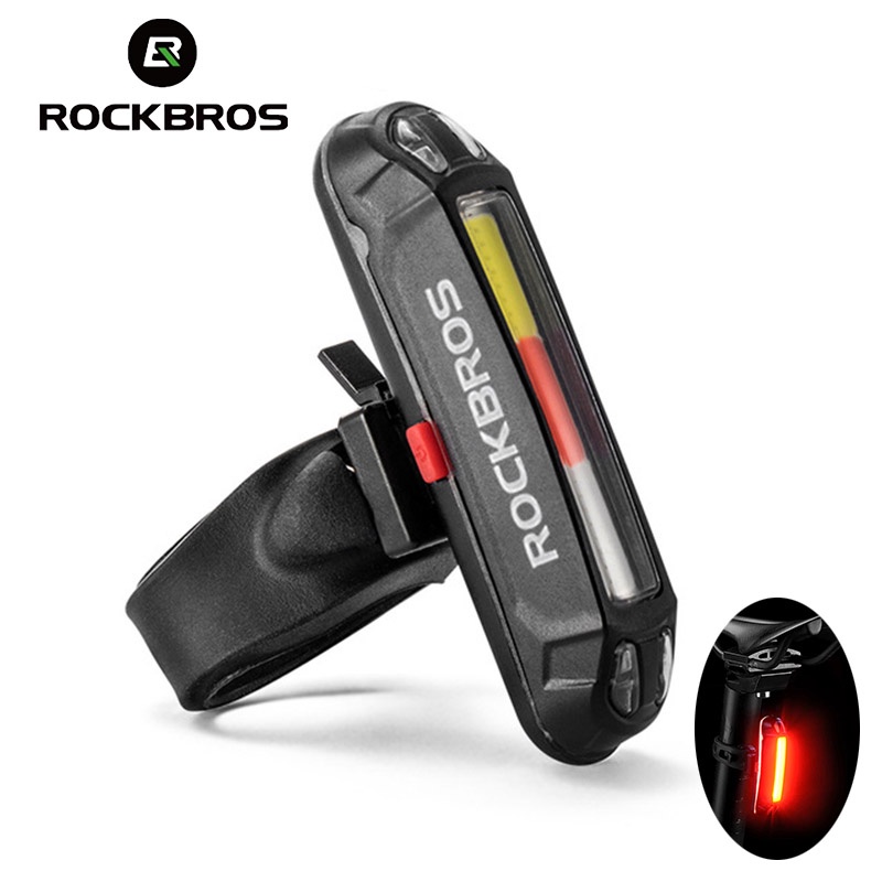 ROCKBROS Farol Traseiro Para Bicicleta À Prova De Água LED Luz De bicicleta Recarregável USB