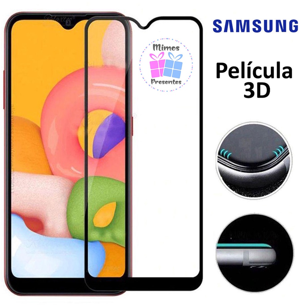 Película 3d Samsung Galaxy Full Modelos A01, A02, A10s, A10,A11,A12, A51, A20, A20s, A21s, A31, A50s, A30s, A31, A30,