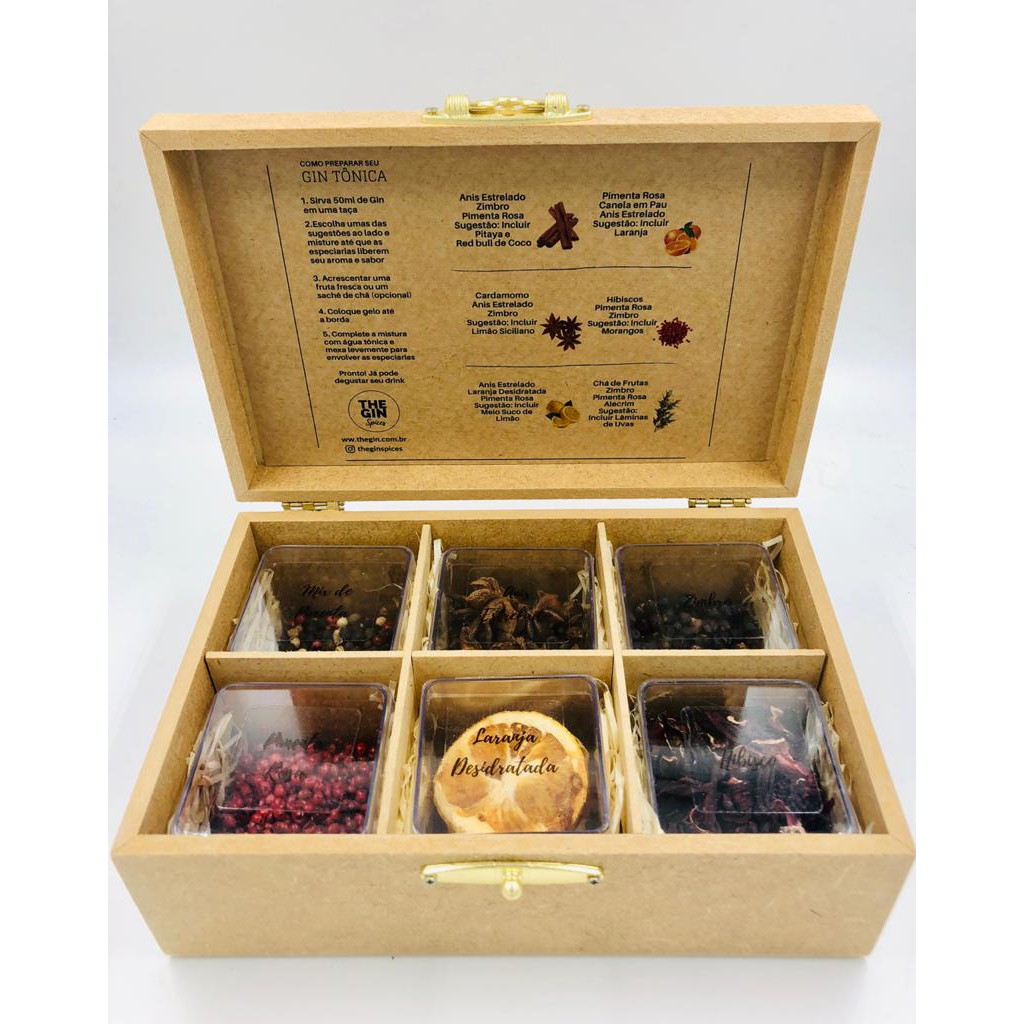Kit Gin Com 6 Tipos Especiarias Para Gin E Tônica BeeCost
