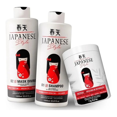 Semi Definitiva kit Japanese Stle + Btox  Japonesa Stle 1kg japonesa premium