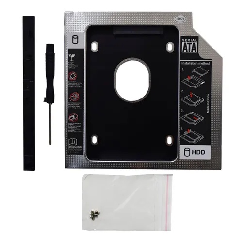 Adaptador Caddy Para Ssd Ou Hdd De Notebook 12,7mm