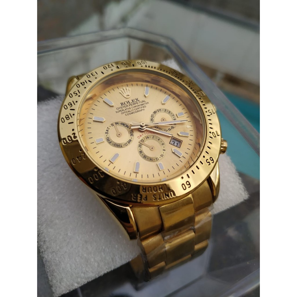 relogio rolex dourado