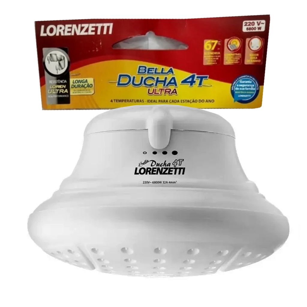 Chuveiro Ducha Lorenzetti Bella Ducha Ultra 4t 6800w 220v Shopee Brasil 