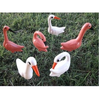 3 Flamingos E 3 Garças Em Cerâmica Enfeite Jardim Flamingo em Oferta na Shopee