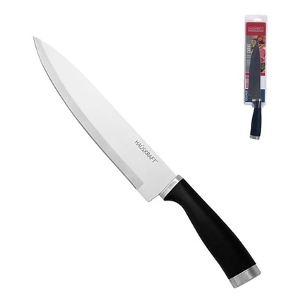 Faca Do Chef Profissional P/ Carne Sushi 8pol/20cm Preta