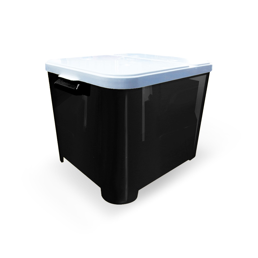 Container Furacao Pet 15 Kg Black Canister Porta Ração