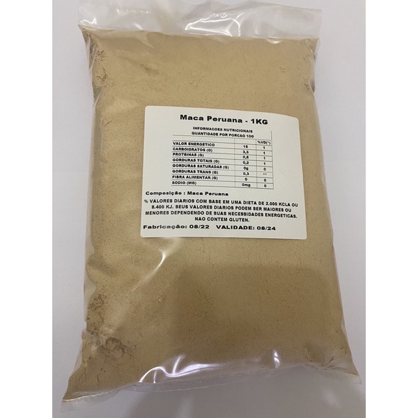 Maca peruana 100%pura 1kg