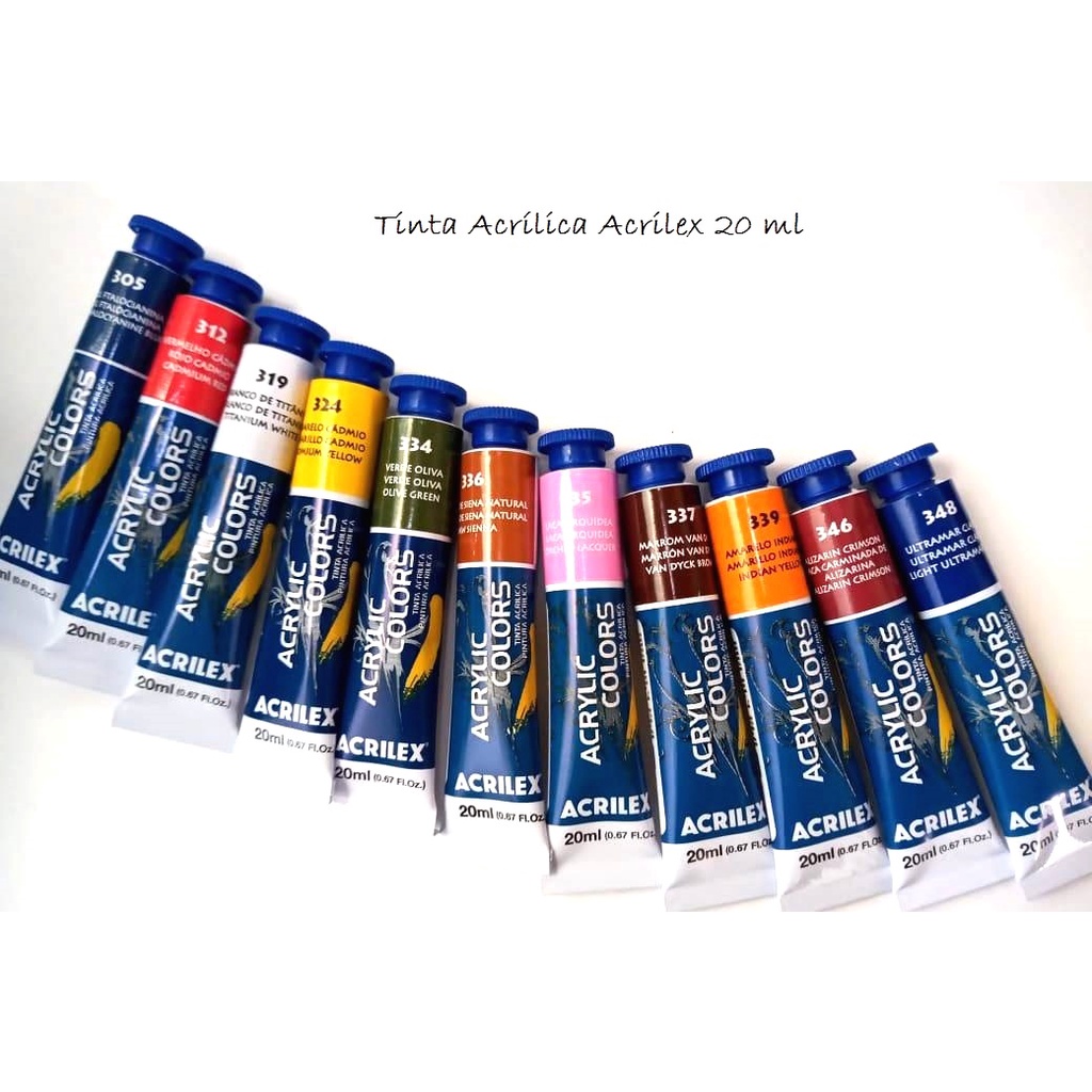 Tinta Acrilica - Acrylic ml. | Shopee Brasil