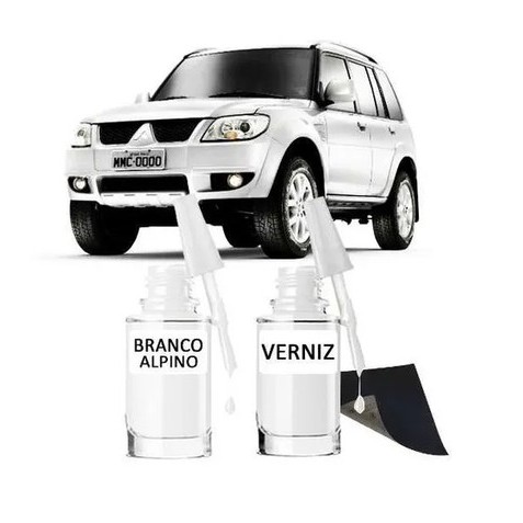 Tinta Tira Risco Automóvel-  Branco Alpino - Mitsubishi Tr4
