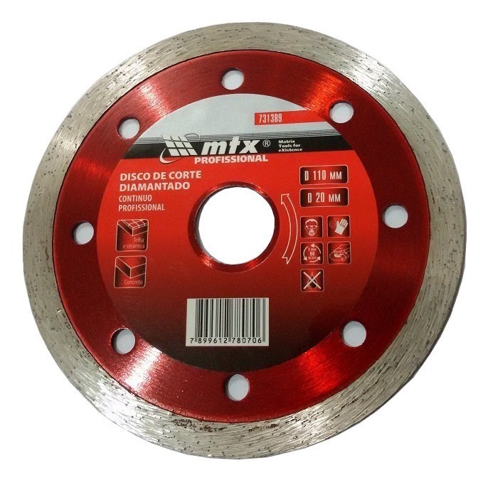 Disco de Corte Serra Mármore Diamantado 110x20mm MTX 731389