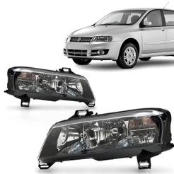 Farol Stilo 2008 2009 2010 2011 2012 Foco Duplo Máscara Negra