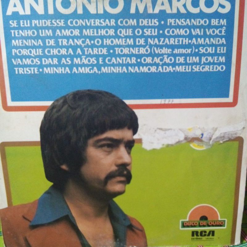 Disco Vinil Antonio Marcos disco de ouro