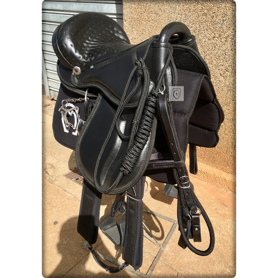 Sela Cela Australiana Couro Legítimo Completa Para Cavalo — imagem 2 de 2