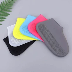 Capa De Chuva Para Tênis Sapatos Moto De Silicone Impermeável