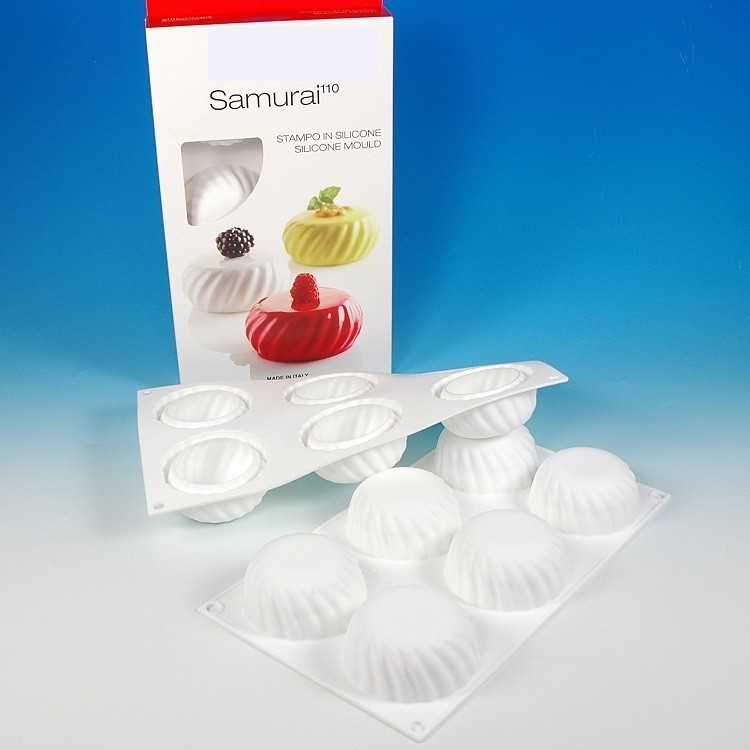 FORMA Molde de silicone 6 cavidade samurai / Forma molde cupcake cor BRANCO | Shopee Brasil