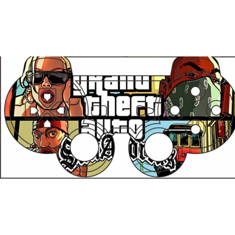 Skin Adesiva PS2 só controle  GTA San Andreas