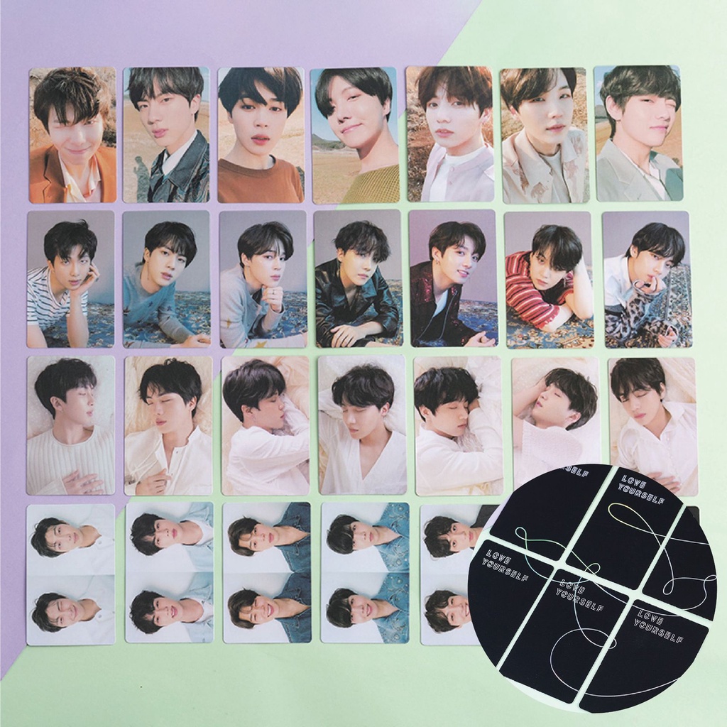 KPOP Bangtan Boys LOVE YOURSELF Tear Same Photo Cards Linhas Holográficas Cartões LOMO Impressão A Laser LY Premium Fotos em Oferta na Shopee