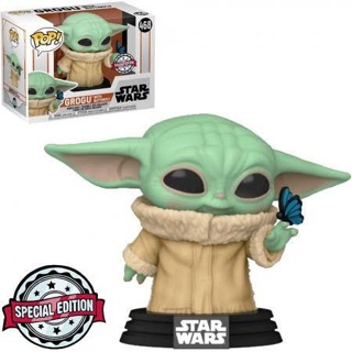 Funko Pop Star Wars Mandalorian Baby Yoda Butterfly Special Edition 468 em Oferta na Shopee