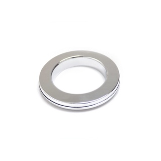 Ilhós Pacote 50 Pares Cromado Formato Redondo para Varão 28mm