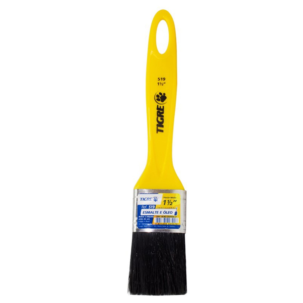 Pincel Para Pintura Trincha Esmalte Óleo 519 1 1/2 Polegadas