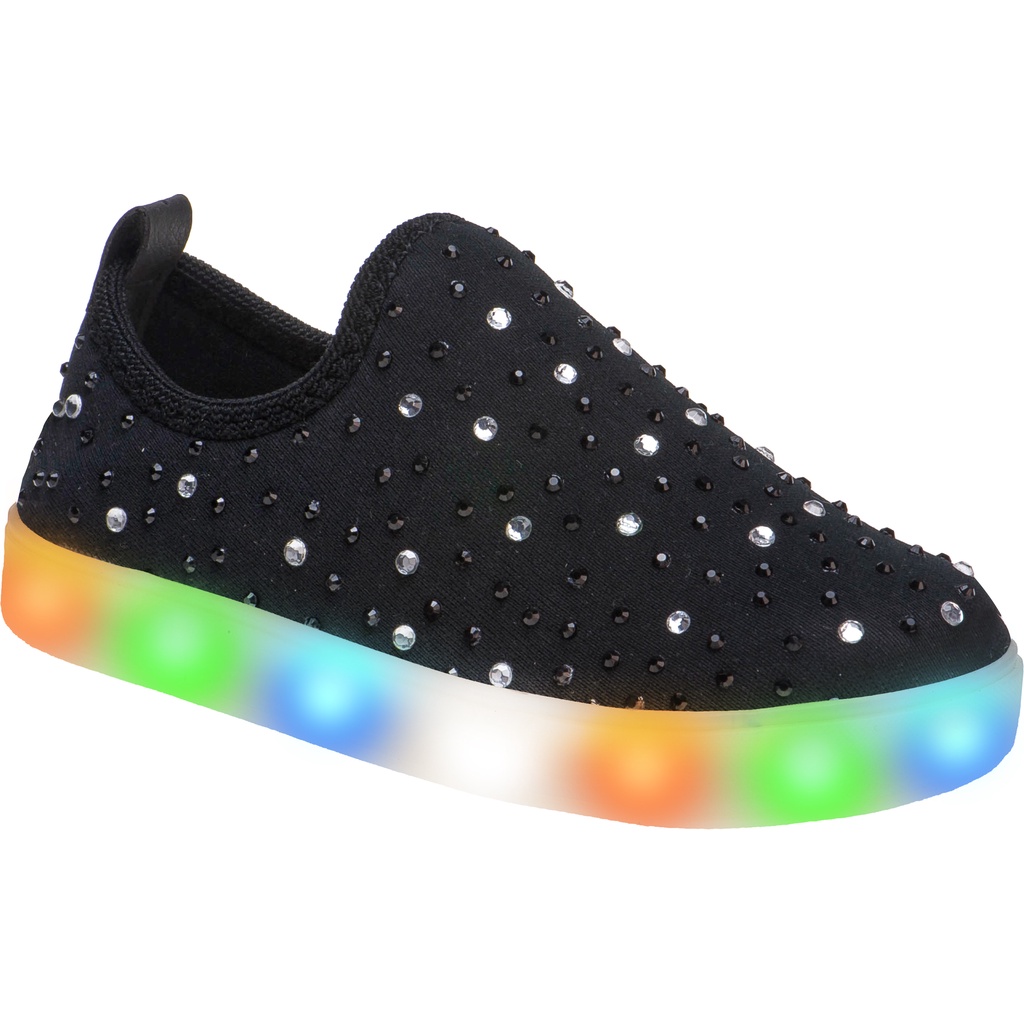 Tenis Infantil Menina Tenis Calce Facil de Menina com Luzinha Club Happy