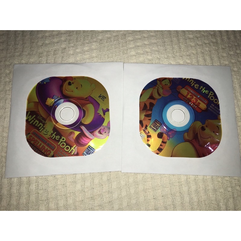 Jogo para PC disney ursinho poof - antigo raridade Game usado de computador video game aprendendo inglês números