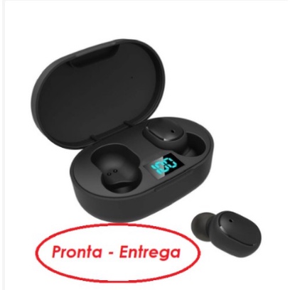 Fone De Ouvido Sem Fio E6s Bluetooth 5.0 Tws Preto