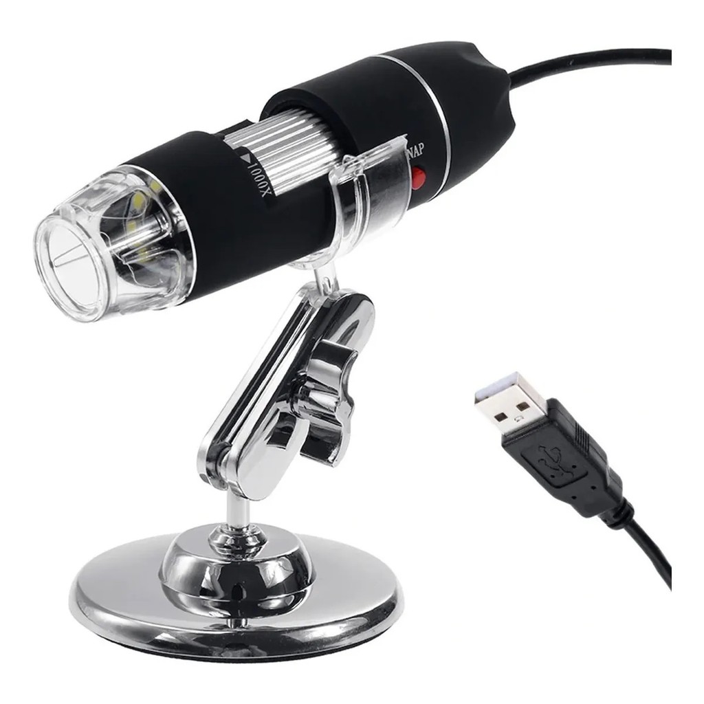 Microscópio Profissional Digital Zoom 1000x Usb Câmera 2mp BeeCost
