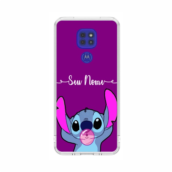 Capa de Celular Capinha Moto G9 Play Personalizada  - Stitch Nome em Oferta na Shopee