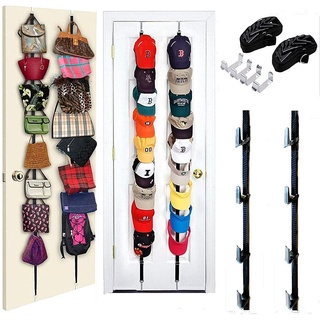 Ajustável Sem Costura Sobre O Gancho Da Porta Corda Boné De Beisebol Do Chapéu Pendurado Rack Organizador Titular Roupas Cabide Conveniente Acessórios
