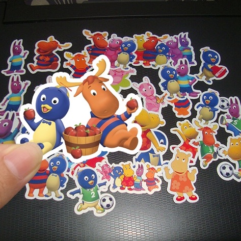 Kit 35 Adesivos Figurinhas Backyardigans Caderno Skate Notebook ...