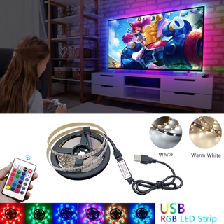 Lâmpada de tira LED GBKOF USB 2835SMD DC5V Luz LED flexível Fita de fita 1M 2M 3M 4M 5M HDTV TV de tela de mesa Luz de fundo Iluminação polarizada
