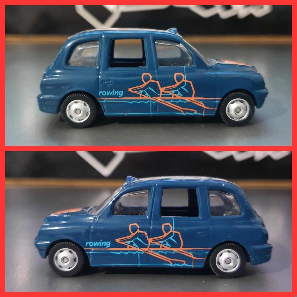 Táxi Modelo Corgi 'destination London 2007,  Em Comemoração Às Olimpíadas De 2012 #13 - Remo   Edição Limitada Item Raro   Logotipo De Jogos Na Frente  Ambos Os Lados Têm A Palavra 'rowing'   1:64 Escala Die-cast