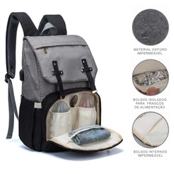 Mochila Bolsa Maternidade Lequeen Bolso Térmico