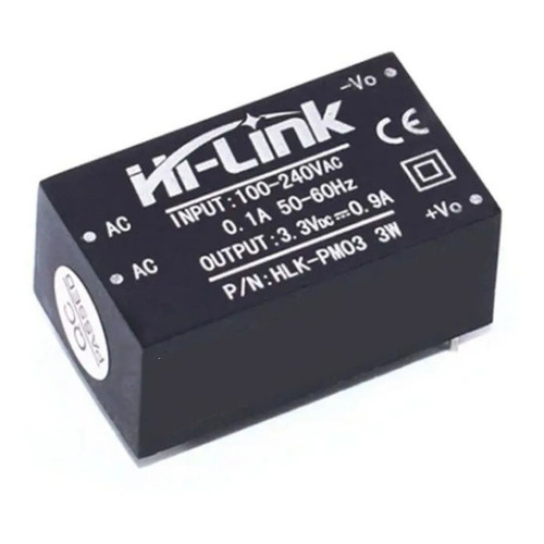 Mini Fonte Hi-link Hlk-pm03 100~240vac Para 3.3 Vdc 800ma 3w [ Código 393 ]