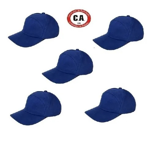 Kit 5 Boné Proteção Com Casquete Segurança C/ca - EPI