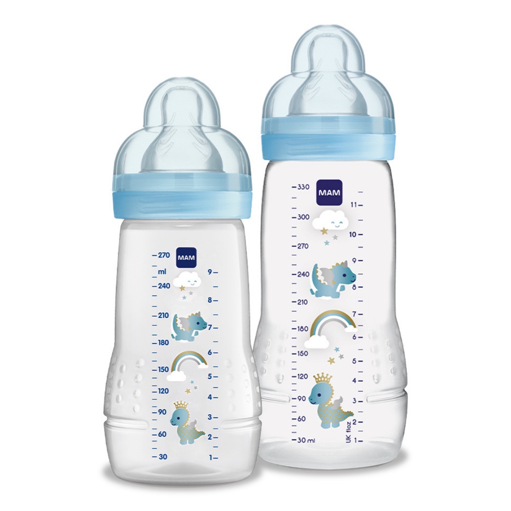 Kit Mamadeira Mam Easy Active 270ml E 330ml Dupla - Active Set Azul em Oferta na Shopee