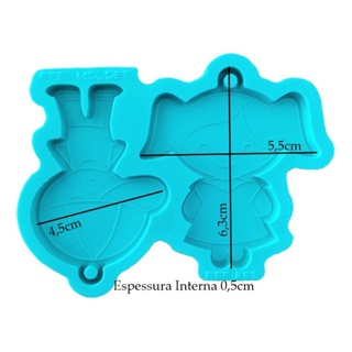 Molde Silicone Resina Menino E Menina Casal Chaveiro Biscuit R-283 em Oferta na Shopee