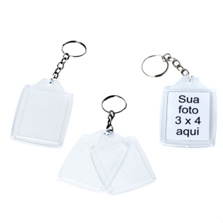 Kit 10 - Chaveiro 3 x 4 para personalizar em Oferta na Shopee
