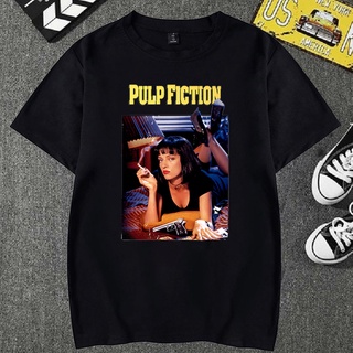 Camiseta Basica Camisa Poster Pulp Fiction Tempo de Violencia Filme Vintage Moda Unissex
