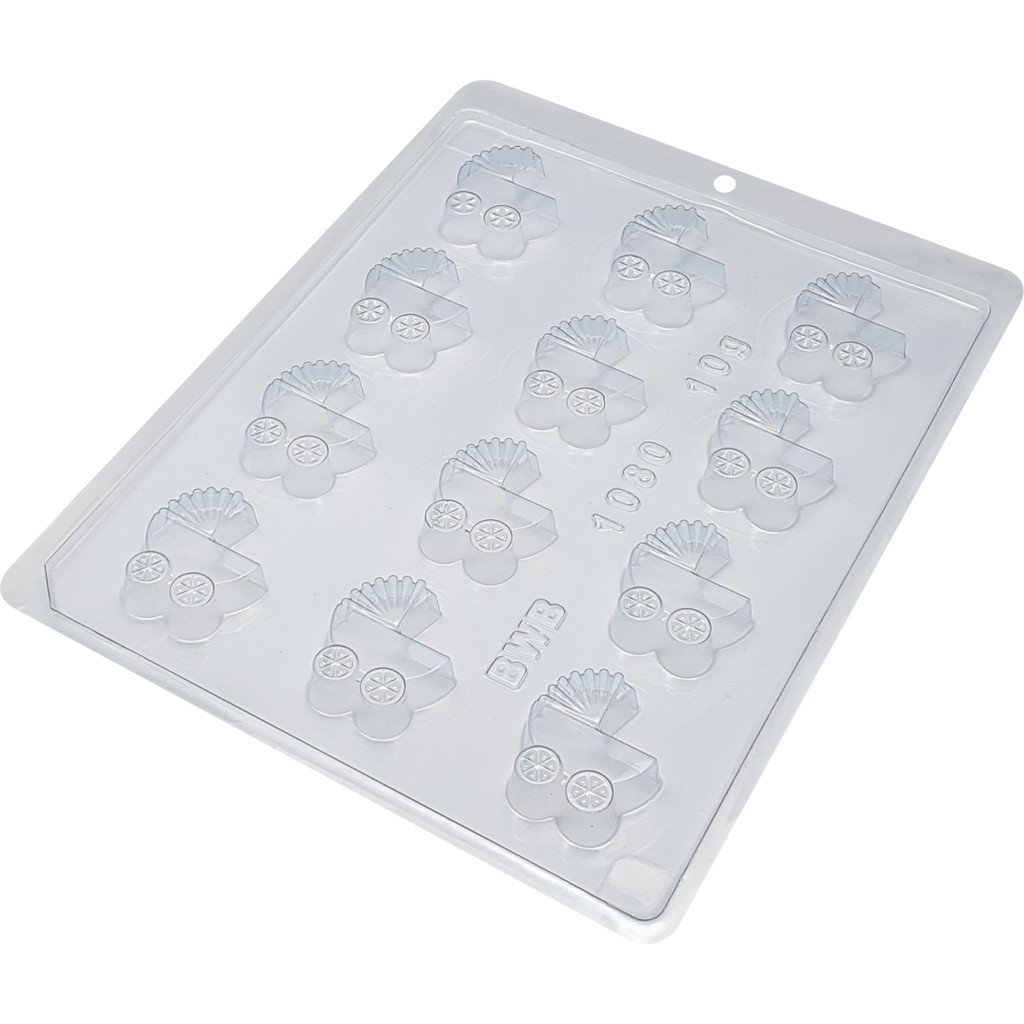 Forma Simples Carrinho De Bebê 1080(i6) em Acetato BWB Para Bombom,Doces Dia Das Crianças e Infantil - Home & Living
