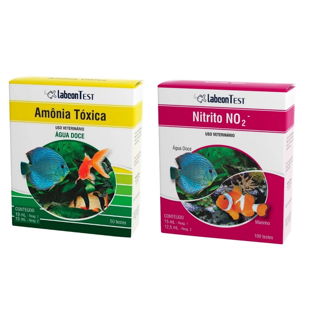 Teste Labcon No2 Nitrito Mais Teste Labcon Amônia Tóxica