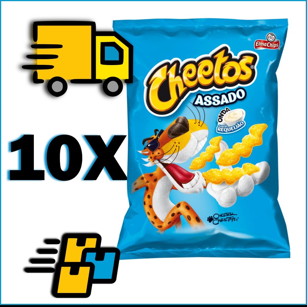 Kit com 20 salgadinhos Cheetos 20g sabor requeijão