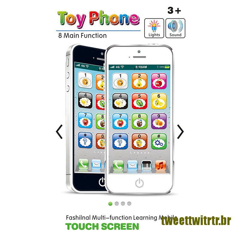 Telefone De Brinquedo Smart Baby Das Crianças Educativo Aprender Iphone Ipad Celular Presente Usb 