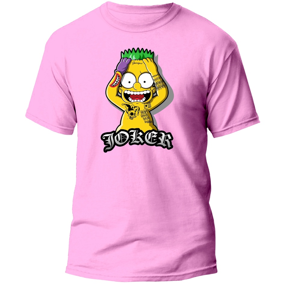 Camiseta Camisa Bart Simpson Joker Coringa Malha Premium Top