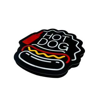 Letreiro Led Luminoso Hot Dog - Decoração Cachorro Quente