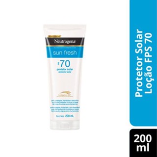 Protetor Solar Corporal Neutrogena Sun Fresh FPS 70 com 200ml em Oferta na Shopee