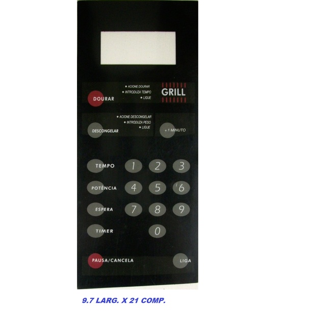 MEMBRANA MICROONDAS BRASTEMP BMP28 EJB C/ GRILL