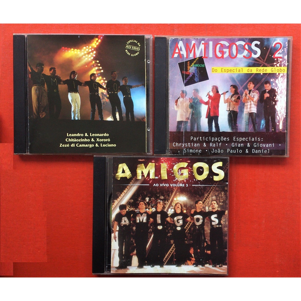 Cd Amigos + Amigos 2 + 3 - Leandro/Chitão/ Zezé = São 3 Cds