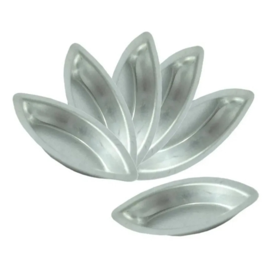 Forminha Barquinha Nº 1 Kit Com 24 Unidades Em Alumínio